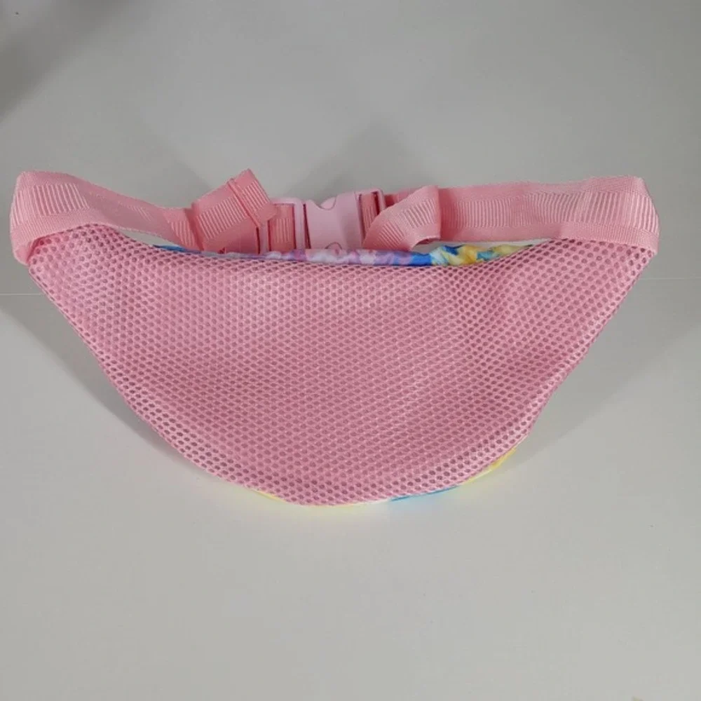 Choco Mocha Kids Tie Dye Fanny Pack Belt Bag Pink Blue Yellow‎ Adjustable Strap